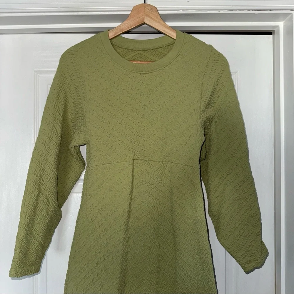 Free People Gabby Seamless Green Dress M L